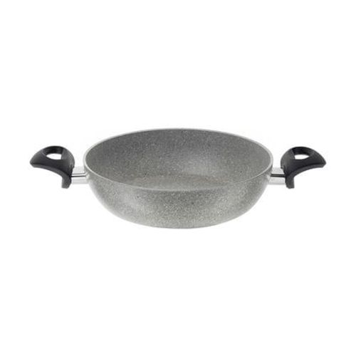 Ballarini - Sauteuse Ferrara aluminium anti adhÃ©rent Ã28 cm avec poignÃ©es  - Gris