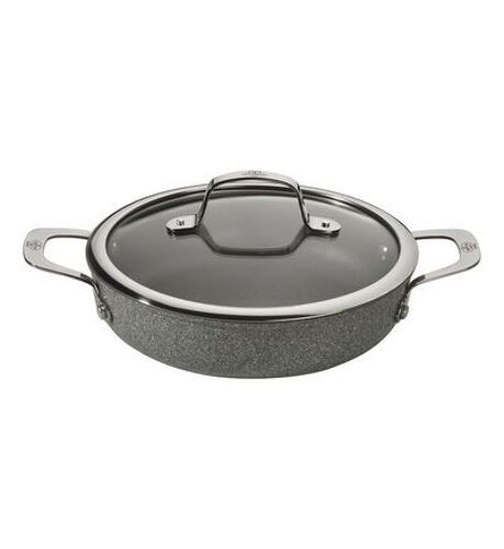 Ballarini - Sauteuse Salina Aluminium Anti Adhã©Rent Ã24 Cm + Couvercle  - Gris