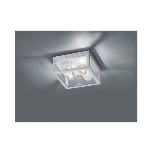 Trio Lighting - Plafonnier Extérieur Garonne 2 X E27 Aluminium 24 X 24 Cm - Gris
