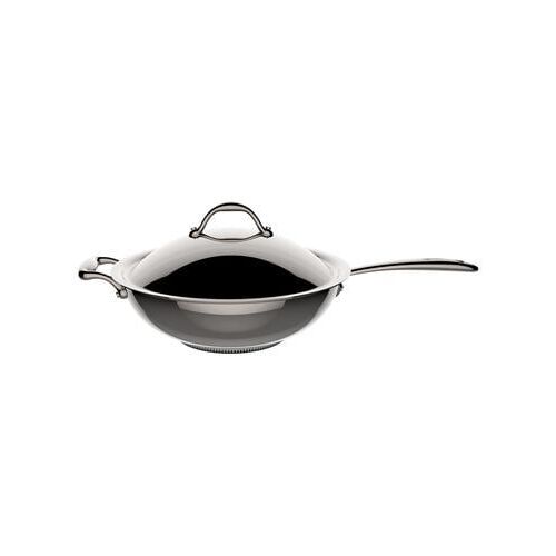 Lagostina - Poãªle Wok Accademia Lagofusion Inox Ã30 Cm + Couvercle  - Gris