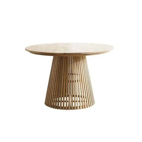 Victoria Table En Teck Massif Ronde 4 Pers.