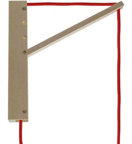 Creative Cables - Fixation murale Pinocchio triangle bois naturel  - Naturel