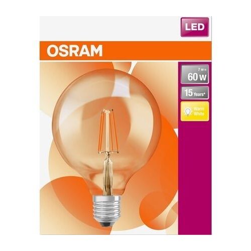 Ampoule Globe À Filament Led Verre Clair 7w