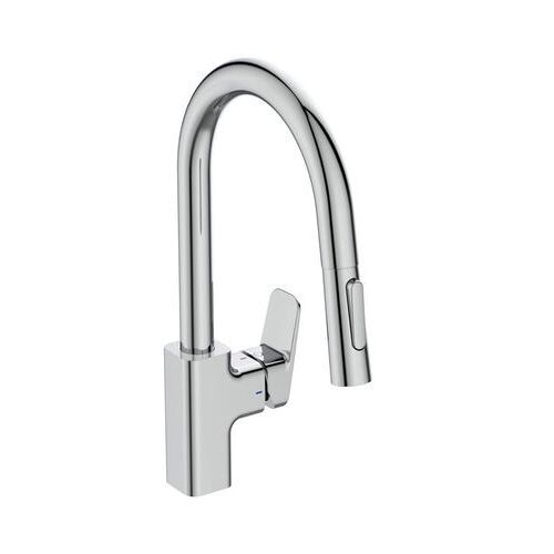 Ideal Standard - Robinet cuisine IDEAL STANDARD Blue Start douchette extractible  - Rose