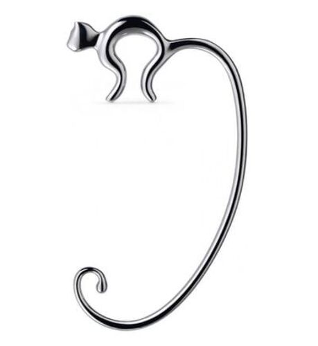 Alessi - Accroche sac argenté en acier Mistigri Alessi - Multicolore