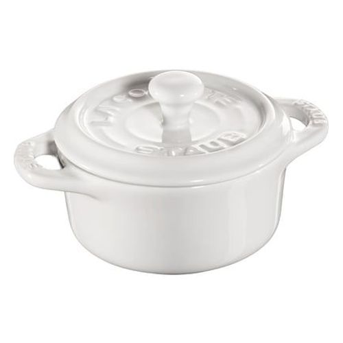 Staub - Mini-Cocotte Cã©Ramique Ã©Maillã©E Blanc 0,25 L  - Blanc