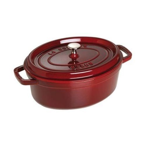 Staub - Cocotte Fonte Ovale D31 Cm Grenadine Majolique 5,5l  - Rouge