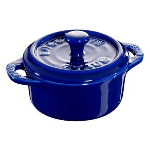 Staub - Mini Cocotte Ronde Céramique Bleu Ø10 Cm - Bleu