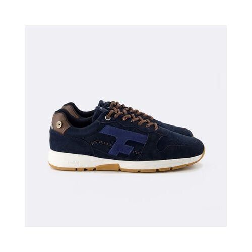Faguo Runnings Suã¿de Et Cuir Olive Bleu