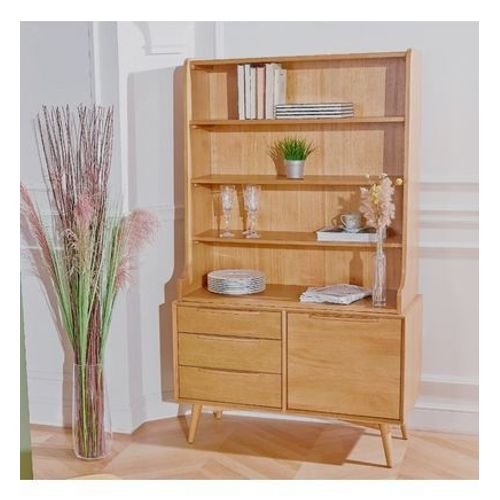 Robin Des Bois - Dalhia - Bibliothèque Scandinave En Bois, 4 Étagères - Marron