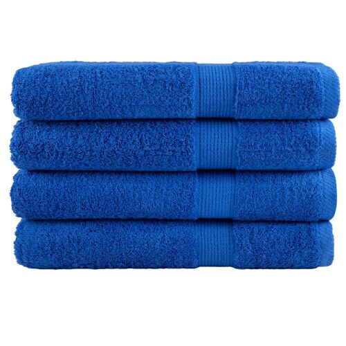 vidaXL Serviettes de sauna de qualité supérieure SOLUND 4 pcs bleu