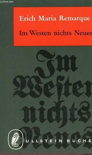 Im Westen Nichts Neues - Ullstein Buch Nr.56.