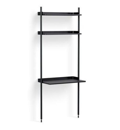 Hay - Étagère Pier System 11 avec bureau - noir - Noir