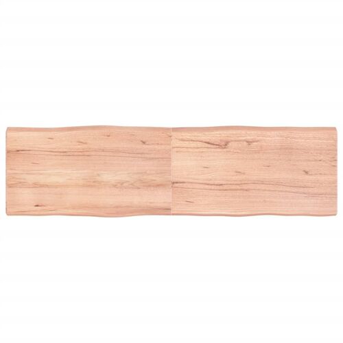 vidaXL Dessus de table bois massif traité bordure assortie