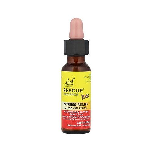 Bach, Compte-Gouttes Pour Enfants Rescue®, Soulagement Du Stress, Pour Enfants De 2 Ans Et Plus, Fraise, 10 Ml 