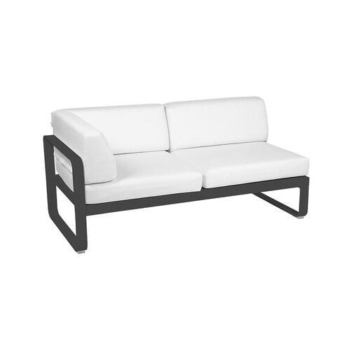 Fermob - Module D'angle Gauche Bellevie - 47 Anthracite Mat - Blanc Grisé - Gris