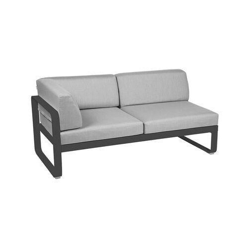 Fermob - Module D'angle Gauche Bellevie - 47 Anthracite Mat - Gris Flanelle - Gris