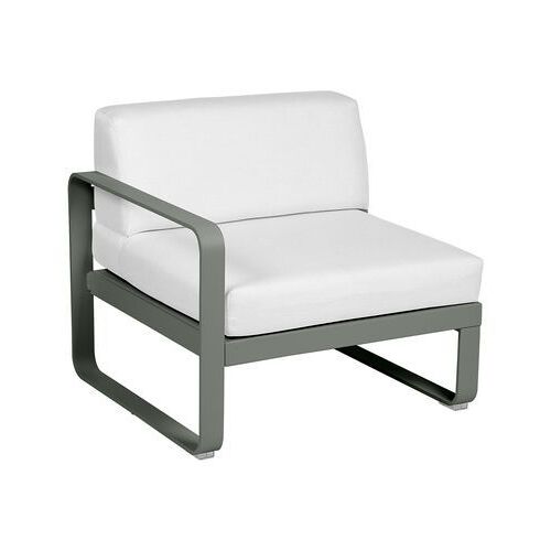 Fermob - Fauteuil Bellevie Module Gauche - 48 Romarin Mat - Blanc Grisé - Vert