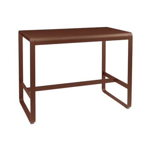 Fermob - Table Haute Bellevie - 20 Ocre Rouge - 140 X 80 Cm - Rouge