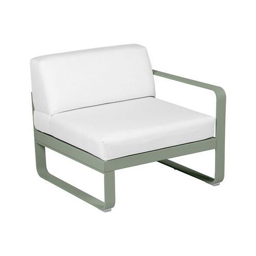 Fermob - Fauteuil Bellevie Module Droit - 82 Cactus Mat - Blanc Grisé - Vert