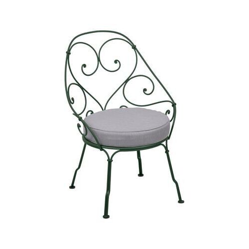 Fermob - Fauteuil 1900 Cabriolet - 02 Vert Cèdre - Gris Flanelle - Vert