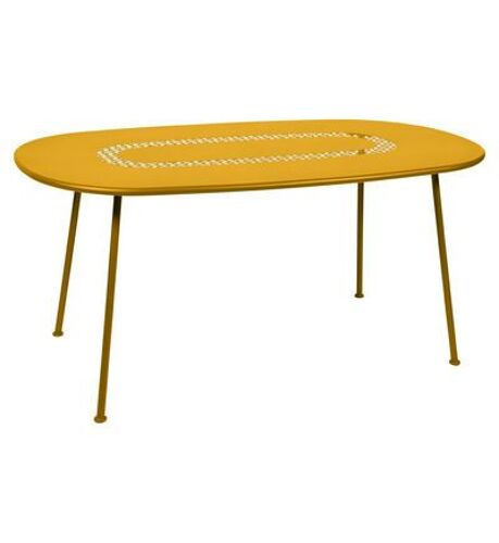 Fermob - Table Ovale Lorette - C6 Miel Structure - Jaune