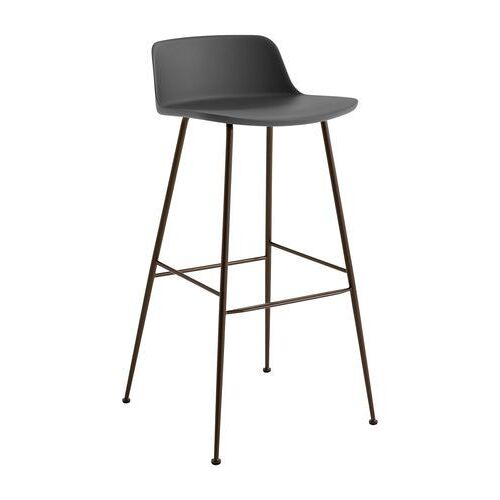 Tabouret de bar Rely HW81 & HW86 - Gray Stone - bronzé - Hauteur 88,5 cm