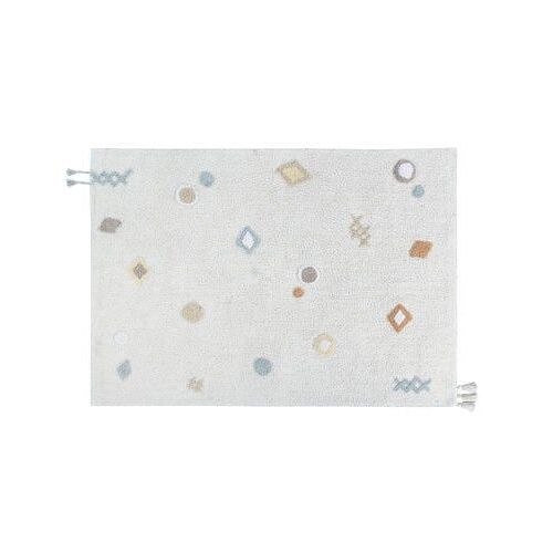 Lorena Canals - Tapis Lavable En Coton Kim  - Noir