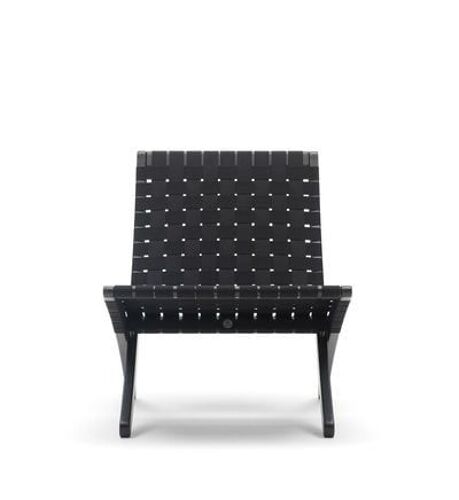 Chaise MG501 Cuba - chêne noir - tresse de coton noir