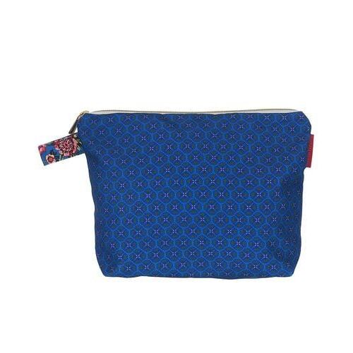 Vent de bohÃ¿me - Pochette doublure lin et coton LOTUS  - Bleu
