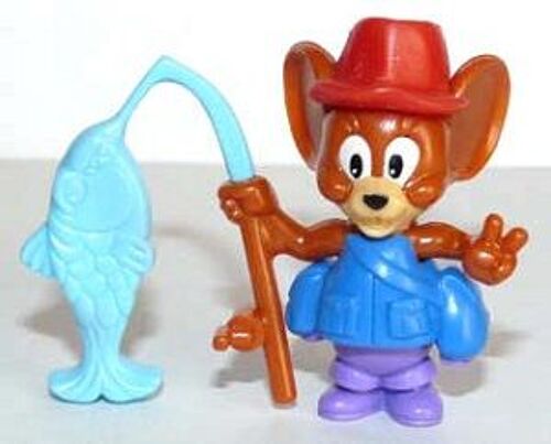 Figurine "Kinder" (1998) - Série: Tom Et Jerry, N° 4 - Jerry Pecheur ( K99n85 / K99-85 )