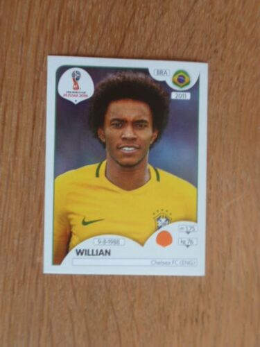 Image Panini 2018 Fifa World Cup Russie N°361 Willian -Brésil-