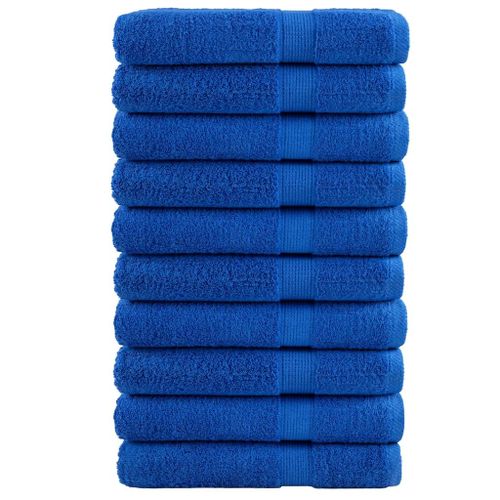 vidaXL Serviettes de sauna de qualité supérieure SOLUND 10 pcs bleu