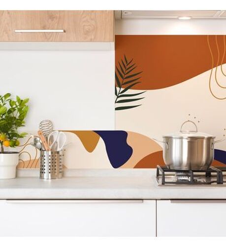 Crédence Cuisine Aluminium DUNE - L90xH70cm - Taille unique