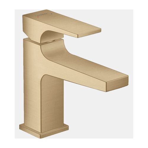 Hansgrohe - Mitigeur de lavabo 100 poignÃ©e manette bec court, bonde Push-Open bronze brossÃ© Hansgrohe  - Bleu