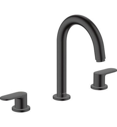 Hansgrohe - MÃ©langeur robinet HANSGROHE Vernis Blend 3 trous Noir mat avec tirette et vidage synthÃ©tique  - Noir
