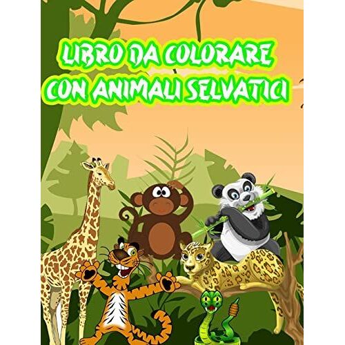 Libro Da Colorare Con Animali Selvatici