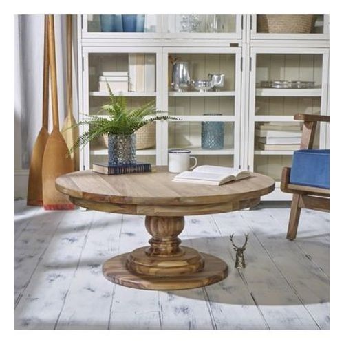 Table Basse Ronde En Acacia D 80 Cm Todd