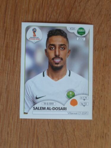 Image Panini 2018 Fifa World Cup Russie N°67 Salem Al-Dosari -Arabie Saoudite-