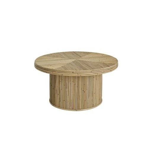 Alma Table Basse En Canne De Rotin Ronde