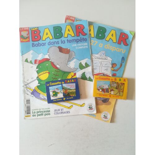 Lot 2 Revues Babar (127 Et 122) + 2 Cassettes Correspondantes