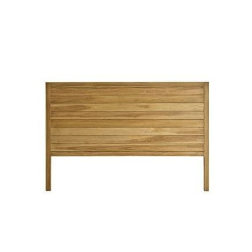 Bois Dessus Bois Dessous - Tãªte De Lit En Teck Massif 160 Cmboston  - Naturel