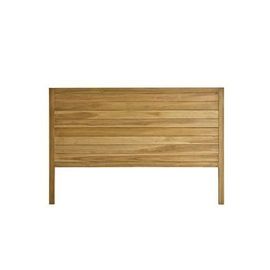 Bois Dessus Bois Dessous - Tãªte De Lit En Teck Massif 160 Cmboston  - Naturel