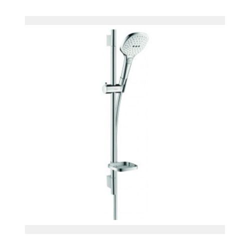 Hansgrohe - Set de douche 120 3jet avec barre Unica S puro 65 cm et porte-savon blanc/chromÃ©  - Multicolore