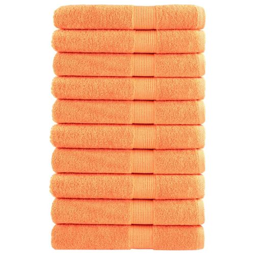 vidaXL Serviettes de sauna de qualité supérieure SOLUND 10 pcs orange