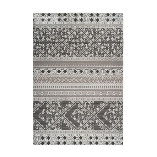 Paris Prix - Tapis D'extérieur Ethnique "Yoga" Taupe & Crème 200 X 290 Cm