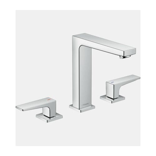 Hansgrohe - HANSGROHE MÃ©langeur lavabo Metropol 160 3 trous poignÃ©es manettes, bonde Push-Open chromÃ©  - Rose