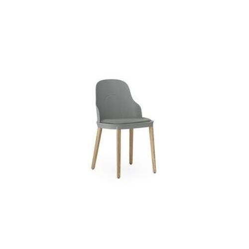 Chaise Allez Cuir Ultra Chêne - Grey