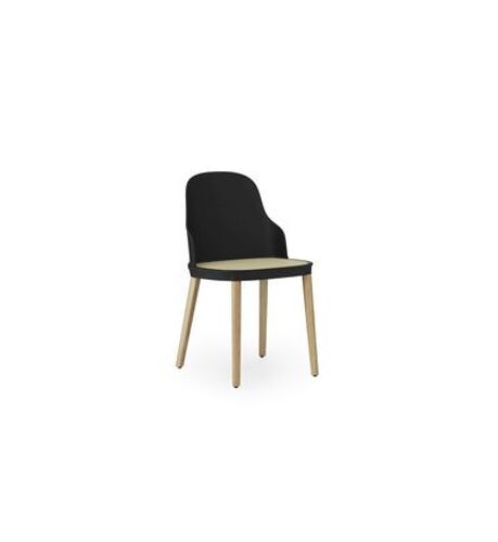 Chaise Allez Molded Assise Osier Chêne - Noir