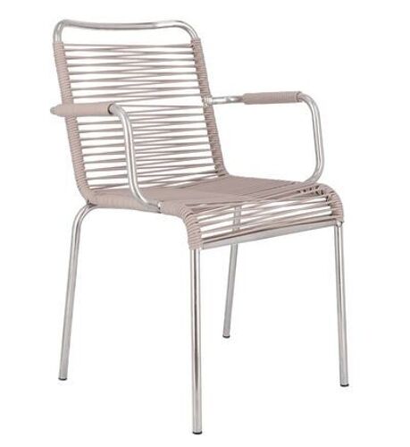 Fauteuil empilable Fiam Mya Spaghetti - taupe